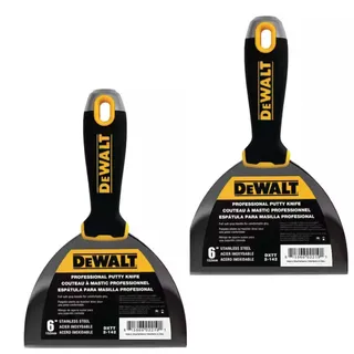 Photo of 2 x DEWALT 6 in. Stainless Steel Hammer-End Joint Knives with Soft Grip Handles