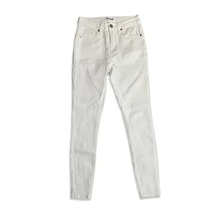 Photo of Abound Skinny Mid Rise Jeans Button Zip Fly Stretch Denim White Women's 26 NWOT