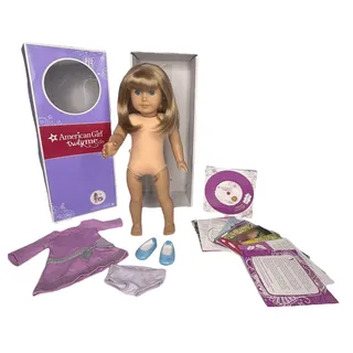 Photo of American Girl Doll 32 Truly Me Meet Outfit Dress Shoes Earrings Activity Box New