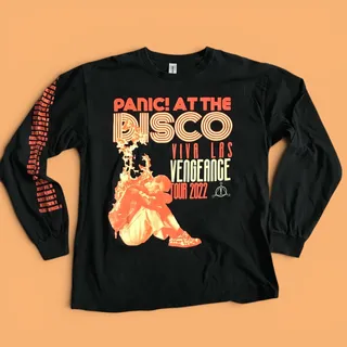Photo of Panic! At The Disco Viva Las Vengeance Tour 2022 LS Shirt Mens Large Vegas