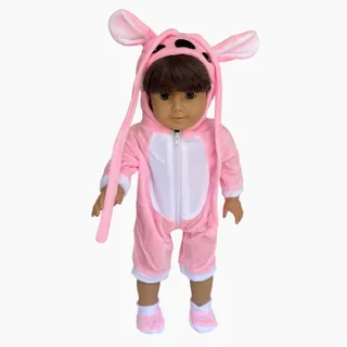 Photo of Lilo & Stitch Angel Costume Slippers Fits American Girl Bitty Baby OG Doll Set