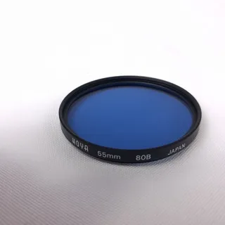 Photo of HOYA 55mm 80B Blue Color Correction Filter for Camera Lens JAPAN