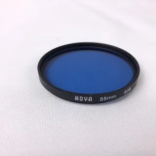 Photo of HOYA 55mm 80B Blue Color Correction Filter for Camera Lens JAPAN