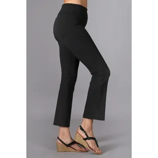 Photo of Chatoyant Wrinkle Free Crop Capris Black Medium