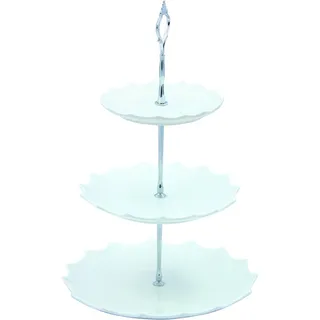 Photo of Checkered Chef 3 Tier Ceramic Serving Stand Cupcake Holder for Party and Display