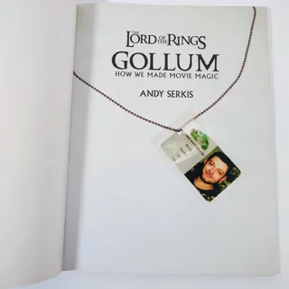 Photo of Lord Of The Rings Gollum Andy Serkis 2003 Behind Scenes Guide Houghton Mifflin