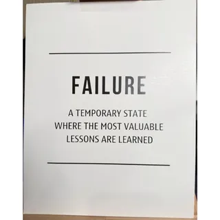 Photo of Unframed 8x10 Success Poster Board - Avoid Failure