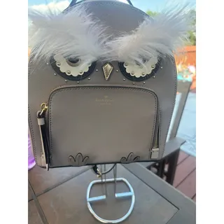 Photo of Kate Spade Star Bright Owl Tomi Backpack in Cityscape Grey Women's EUC