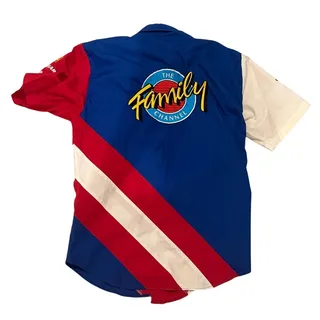 Photo of Ted Musgrave Race Used Pit Crew Uniform Shirt & Pants - The Family Channel