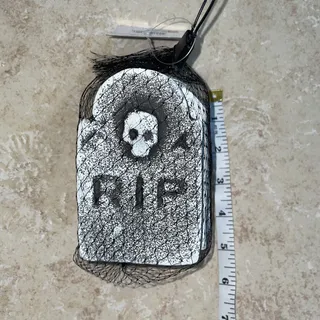 Photo of 4 MINI 5" GRAVE TOMBSTONES HALLOWEEN PROP DECORATION NEW