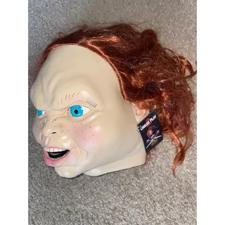 Photo of TOTS CHILD'S PLAY 2 EVIL CHUCKY DOLL DELUXE LATEX MASK HALLOWEEN COSTUME