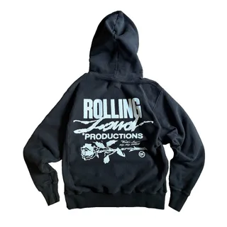 Photo of Champion x Rolling Loud Reverse Weave Ripper Hoodie Black Medium