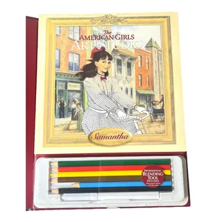 Photo of American Girl Samantha Book Art Studio Activity Drawing Pencils Hirsch Hunt 2008