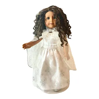 Photo of African American Girl Doll Gown Cape Shoes Fancy Frost Ballroom Dress