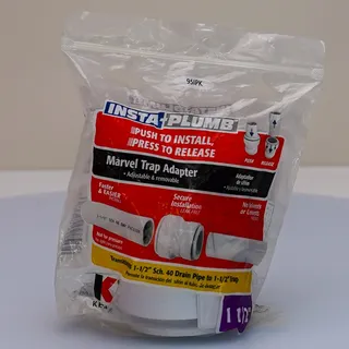 Photo of Keeney Insta-Plumb 95IPK 1-1/2" Marvel Trap Adapter Push-to-Connect NWT