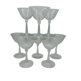 Photo of Vintage Lido Clear by Fostoria Champagne/Tall Sherbet 1937-1954 set of 8