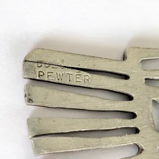 Photo of Boardman Tribal Bird Totem Necklace Primitive Pewter
