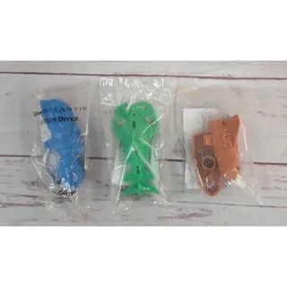 Photo of Disney Atlantis Kellogg's Cereal Prize Toys Lot of 3 Sealed 2000s