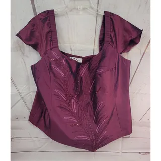 Photo of DVC Exclusive Deep Purple 2 Piece Skirt Set Womens Size 18 Maxi NWT