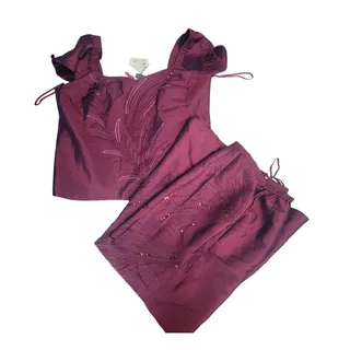 Photo of DVC Exclusive Deep Purple 2 Piece Skirt Set Womens Size 18 Maxi NWT