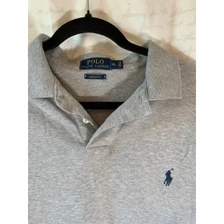Photo of Polo Ralph Lauren Mens XL Heather Grey Short Sleeve Pony Logo Polo Shirt