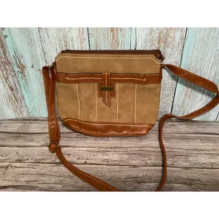 Photo of BOC Born Concept Faux Suede Leather Crossbody Bag Tan Brown 