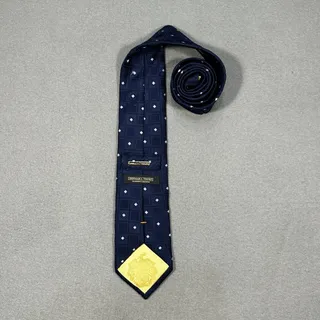 Photo of Donald J Trump Signature Collection Mens Navy Geometric 100% Silk Necktie Tie