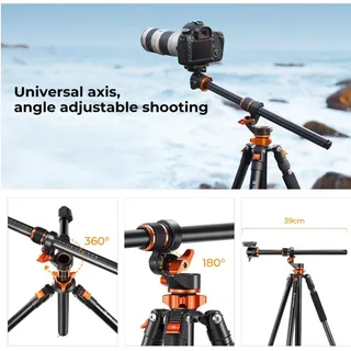 Photo of K&F Concept 90" Camera Tripod T254A7 BH-28L Overhead Monopod 22lb Load