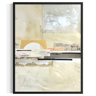 Photo of Original Mixed Media Modern Art Colllage Painting 18x24 "Quotennial" Signed