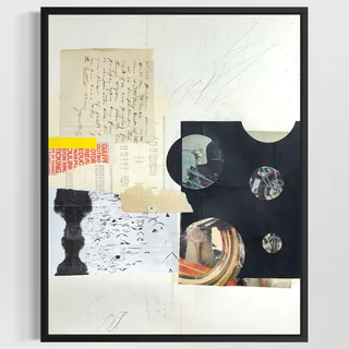 Photo of Original Mixed Media Modern Art Colllage Painting 18x24 "Ultimation" Signed