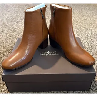 Photo of NIB Patricia Nash Marcella Tan Ankle Boots 9.5