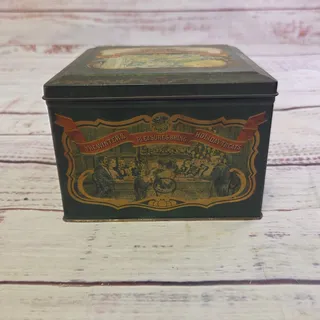 Photo of Vintage PET Evaporated Milk Family Recipe Box Tin Cards Seasonal Dividers