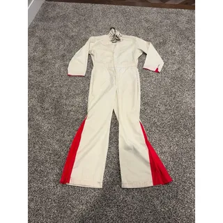 Photo of Vintage 70s Custom Elvis Jumpsuit stage Costume Scovill Zipper Star Studded Bell