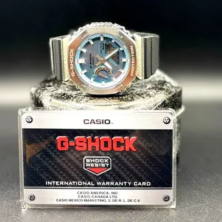 Photo of Casio G-Shock G-Steel GBM2100A-1A2 Tough Solar Bluetooth Blue Dial Watch NIB