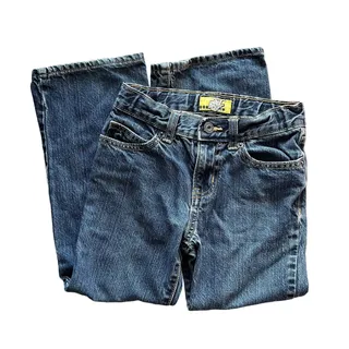 Photo of Old Navy Boys Dark Rinse Blue Bootcut Adjustable Jeans Size 7 Regular