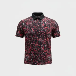 Photo of Under Armour Men’s Performance Golf Polo Red Black Pattern NWT Size S