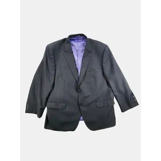 Photo of 905 Custom Made Wool Suit Jacket Mens 50R Black Two Button Blazer