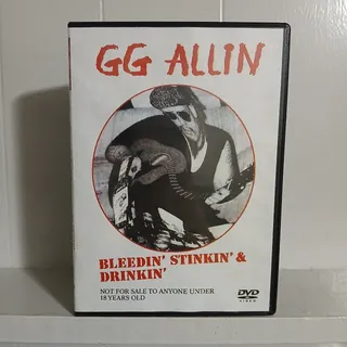 Photo of GG Allin Bleedin Stinkin & Drinkin DVD Acoustic Punk Rock