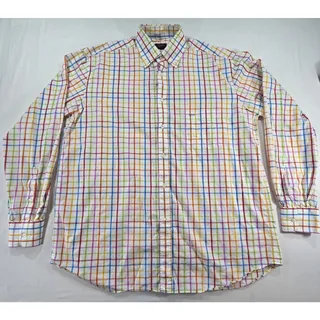 Photo of Paul & Shark Yachting Plaid Button Down Shirt Mens L Multicolor