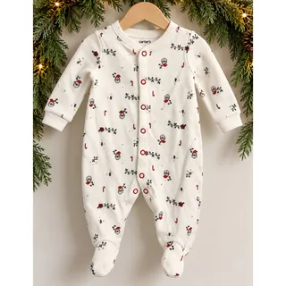 Photo of Carter’s 3M Baby Christmas Footed Sleeper Santa Reindeer Holiday Pajamas