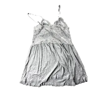 Photo of Womens Grey Lace Babydoll Tank Top Y2K Size Small