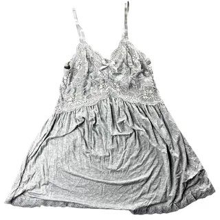 Photo of Womens Grey Lace Babydoll Tank Top Y2K Size Small