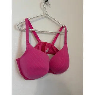 Photo of Cacique Size 46DDD Bra Push Up Pink Padded Underwire Adjustable Straps 