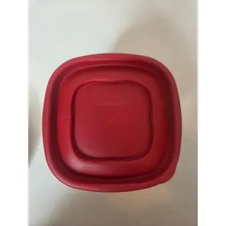 Photo of Rubbermaid #7J56 Food Storage Containers ~ 1.25 Cup ~ w/ Red Lids ~ Set of 3