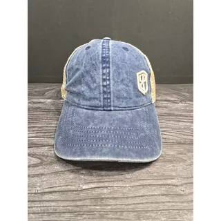 Photo of Born Primitive Women’s Trucker Hat Denim Blue Infinity Her Ponytail Cap NWOT