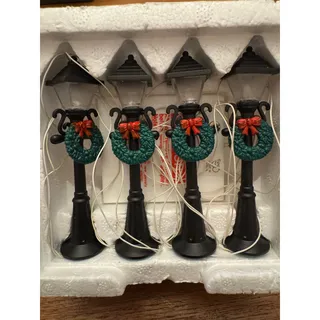 Photo of Dept 56 Village in Box Turn of the Century Lampposts Set of 4