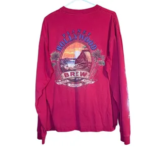 Photo of VINTAGE - Planet Hollywood Long Sleeve T-Shirt Red Size XL 