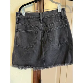 Photo of Madewell Women's Mini Skirt Black Jean Size 24