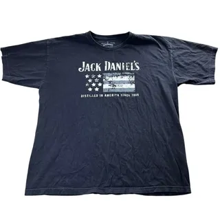 Photo of Mens Jack Daniels T Shirt Size Large Black 
