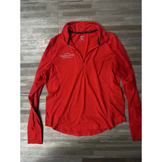 Photo of Brooks Pullover Shirt Womens XL Red 1/4 Zip Rock N Roll Marathon Running Top